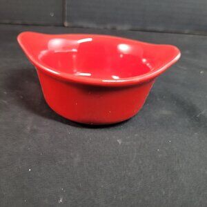 NIB Set of 4 Rachael Ray 3oz. Ramekin Bakers Dippers Sauce Bowls- Red